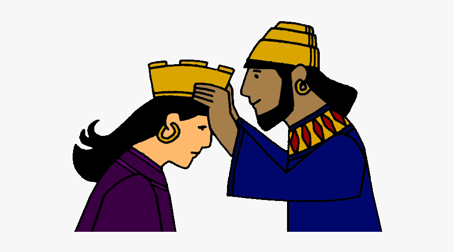 Sunday School Bible Story About Queen Esther, Transparent Clipart