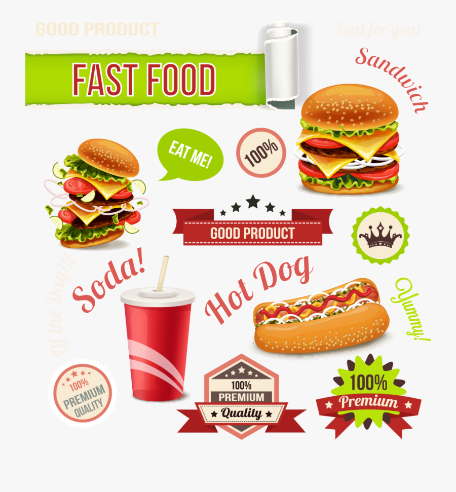 Imagen Prediseñada Comidas Rapidas, Transparent Clipart