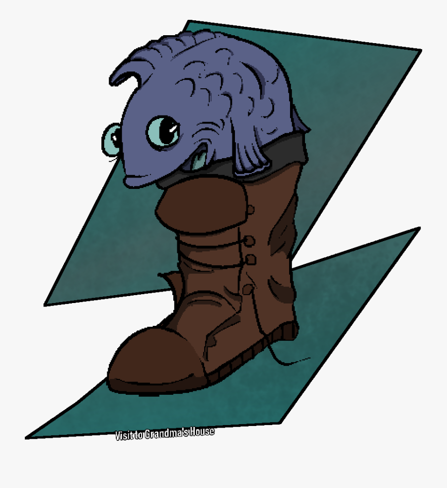 Fish Boot - Cartoon, Transparent Clipart