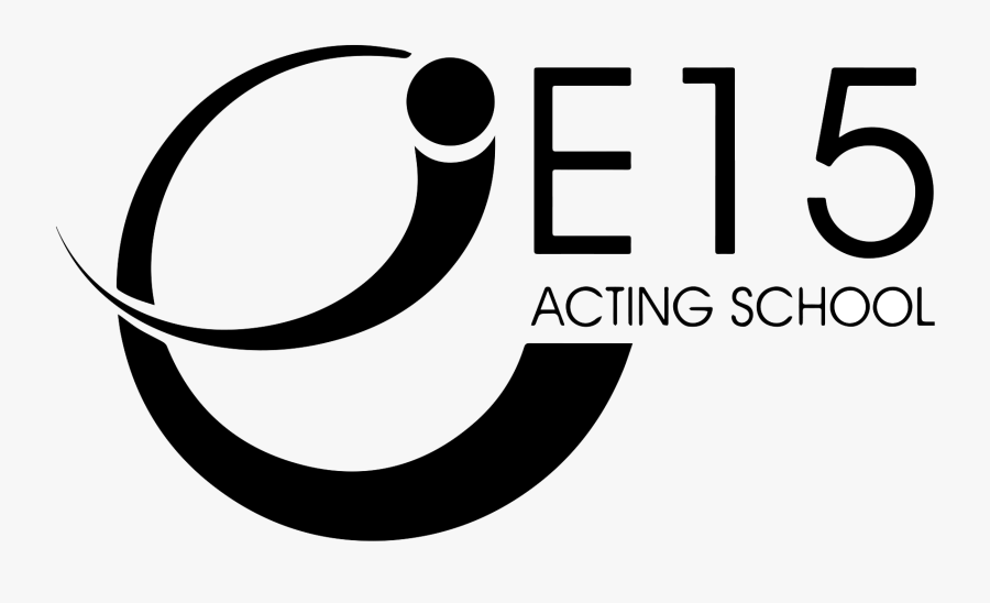 East 15 Acting School Logo In Black And White - East 15 Acting School, Transparent Clipart