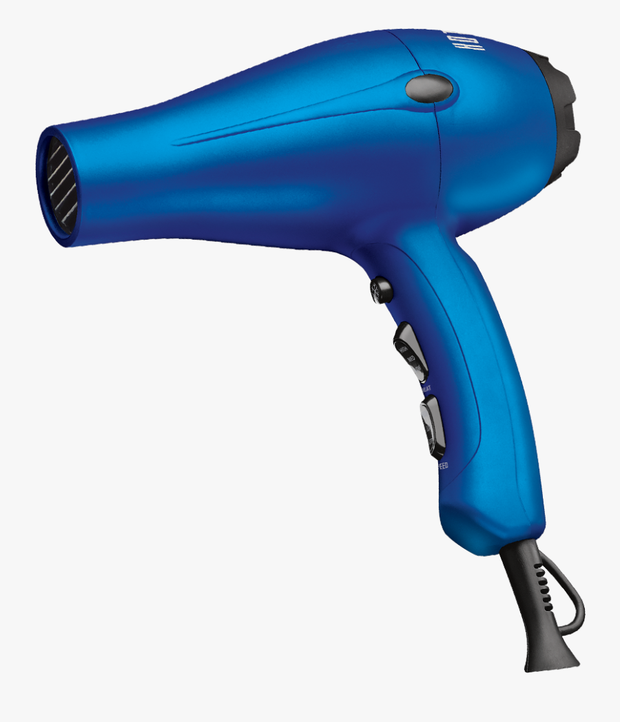 Hair-dryer - Blue Hair Blow Dryer, Transparent Clipart
