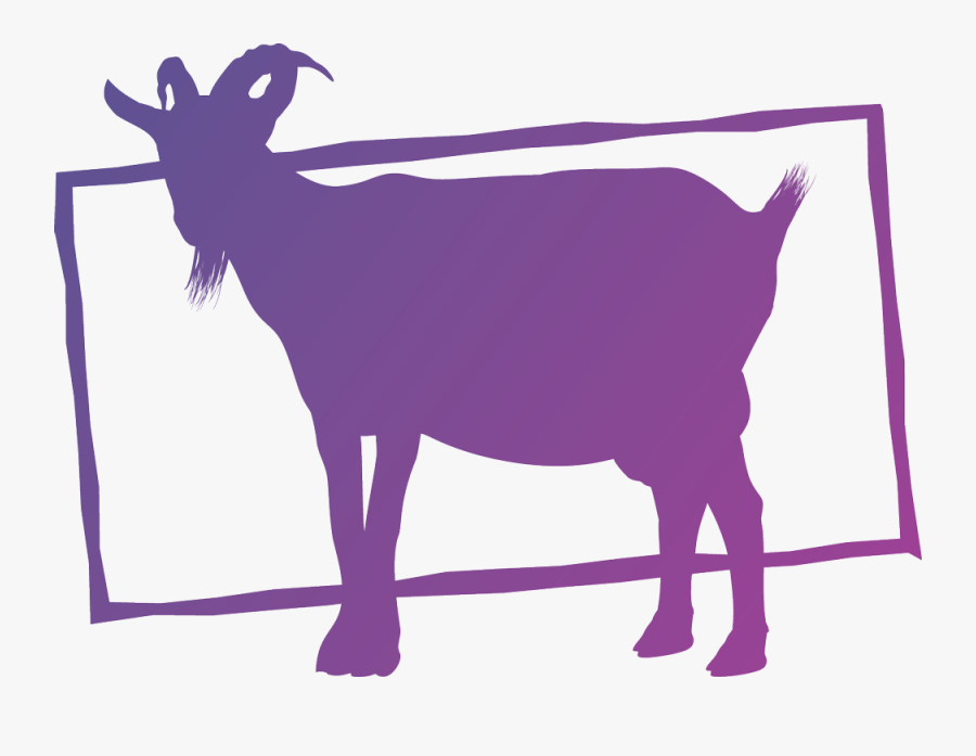 Goat Clipart Goat Shed - Purple Goat Clipart, Transparent Clipart
