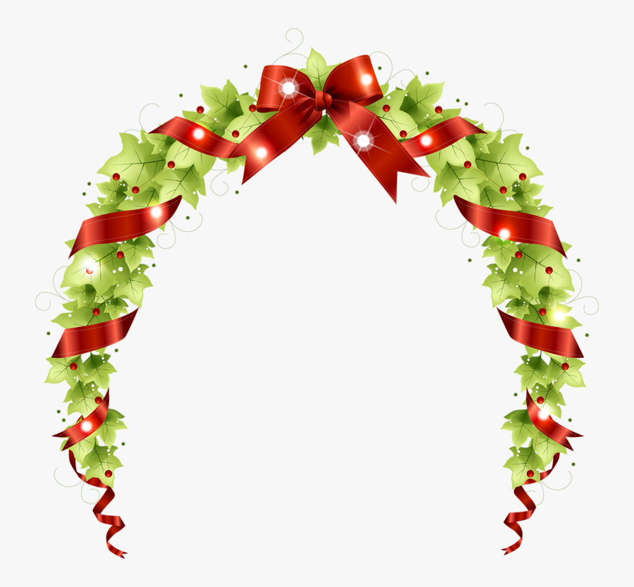 Tubes Noel / Fleurs, Gui, Couronnes - Christmas Vector, Transparent Clipart