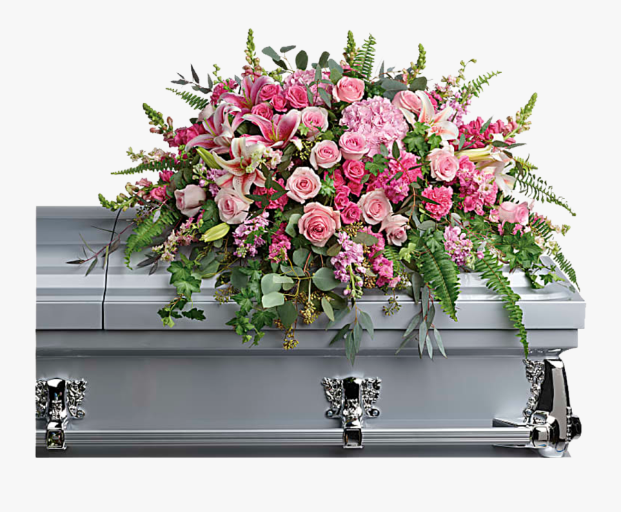 Transparent Funeral Casket Clipart - Half Couch Casket Spray, Transparent Clipart