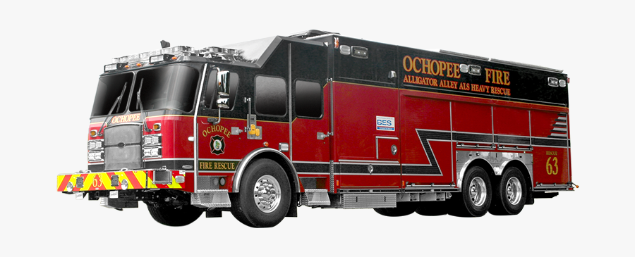 Fire Engine Fire Department Heavy Rescue Vehicle E-one - E One Rescue Squad, Transparent Clipart