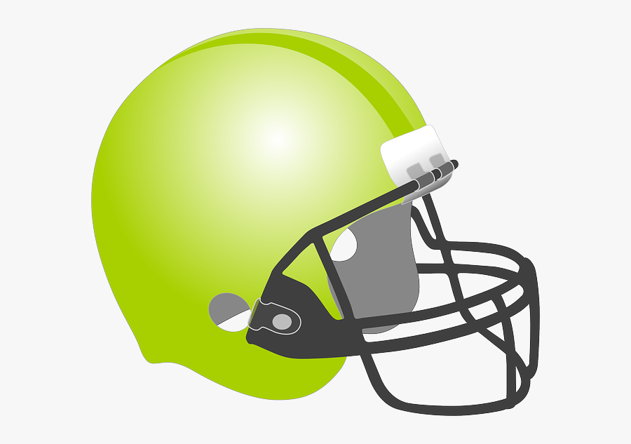 Football, Baseball, Helmet, Protection, Sport, Green - Gold Football Helmet Clipart, Transparent Clipart