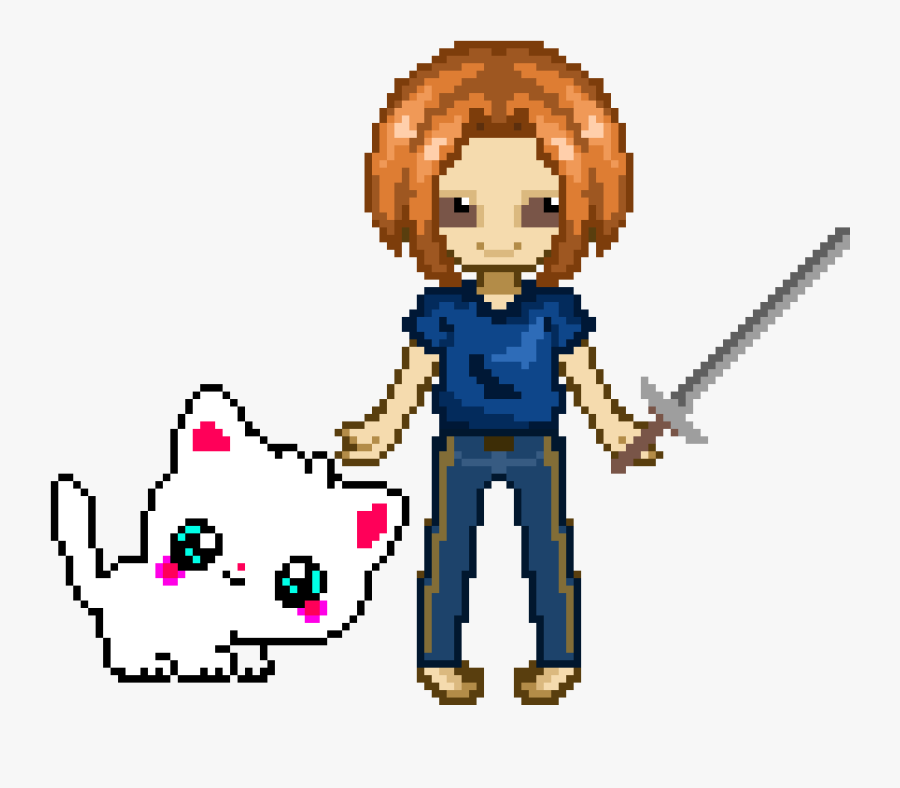 A Cat Girl - Chibi Cat Gif, Transparent Clipart