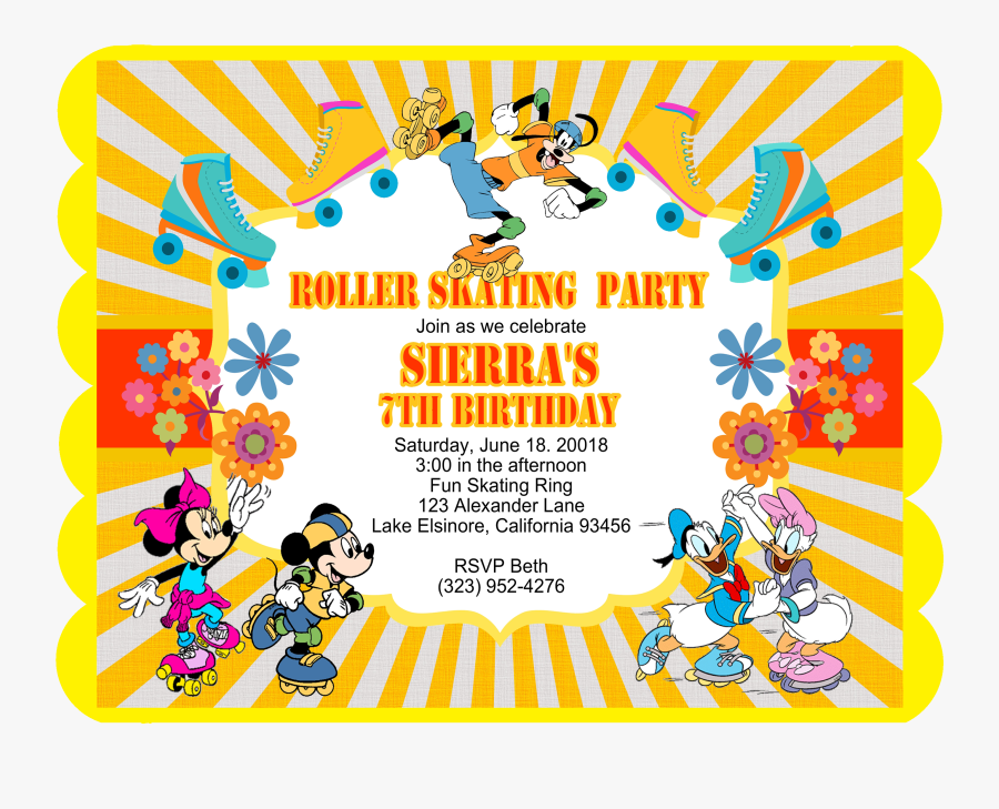 Roller Skating Party Clip Art, Transparent Clipart