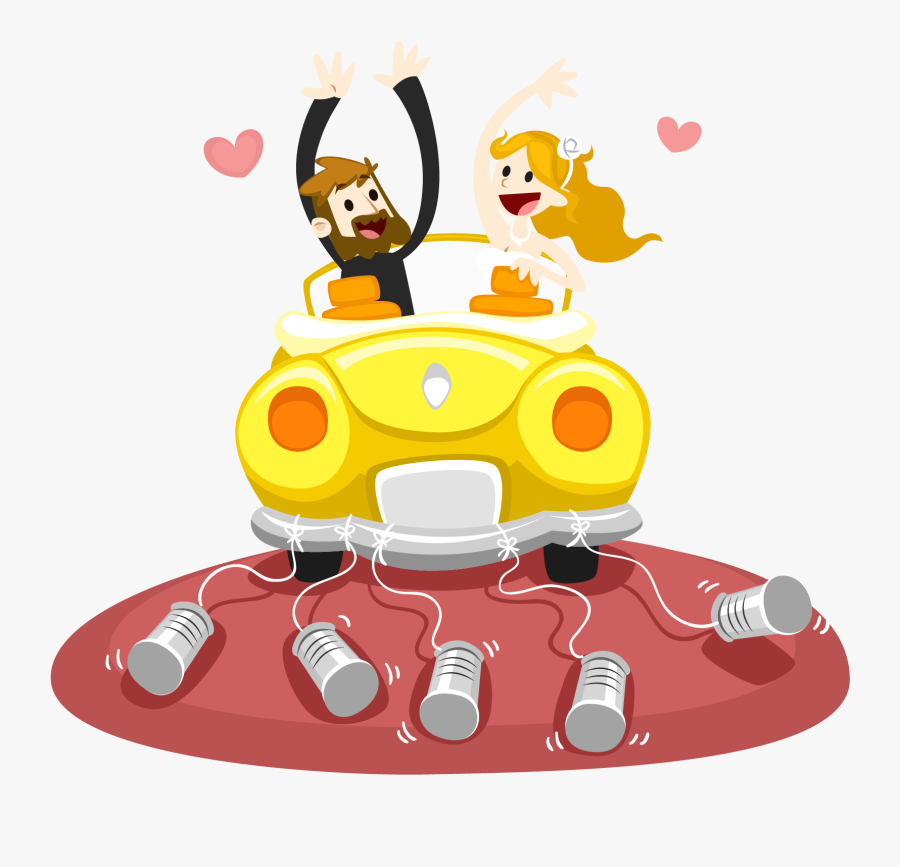 Car Marriage Download Euclidean Vector Couple - Метрика Постер Свадебные, Transparent Clipart