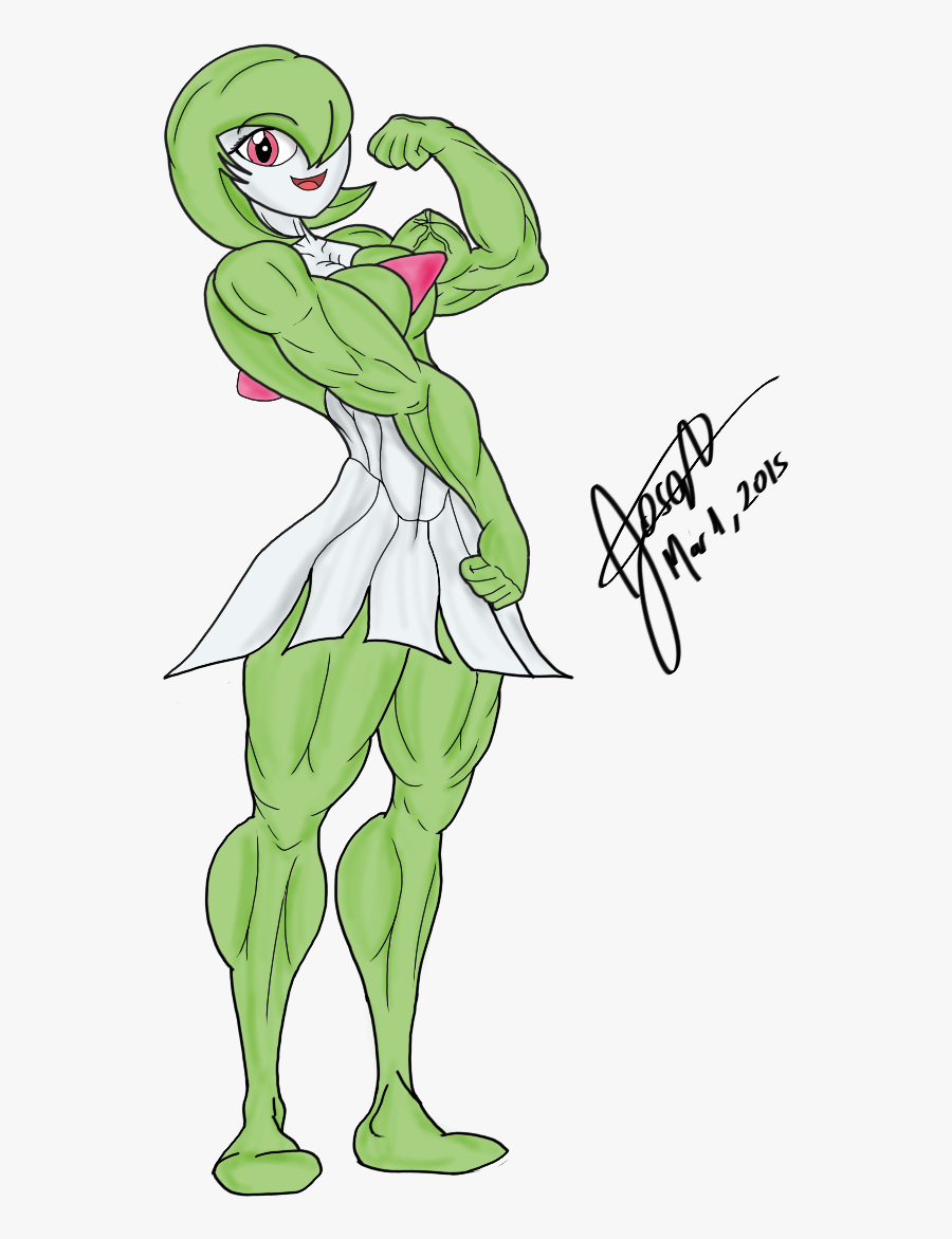 Muscular Gardevoir - Gardevoir Has Muscle, Transparent Clipart