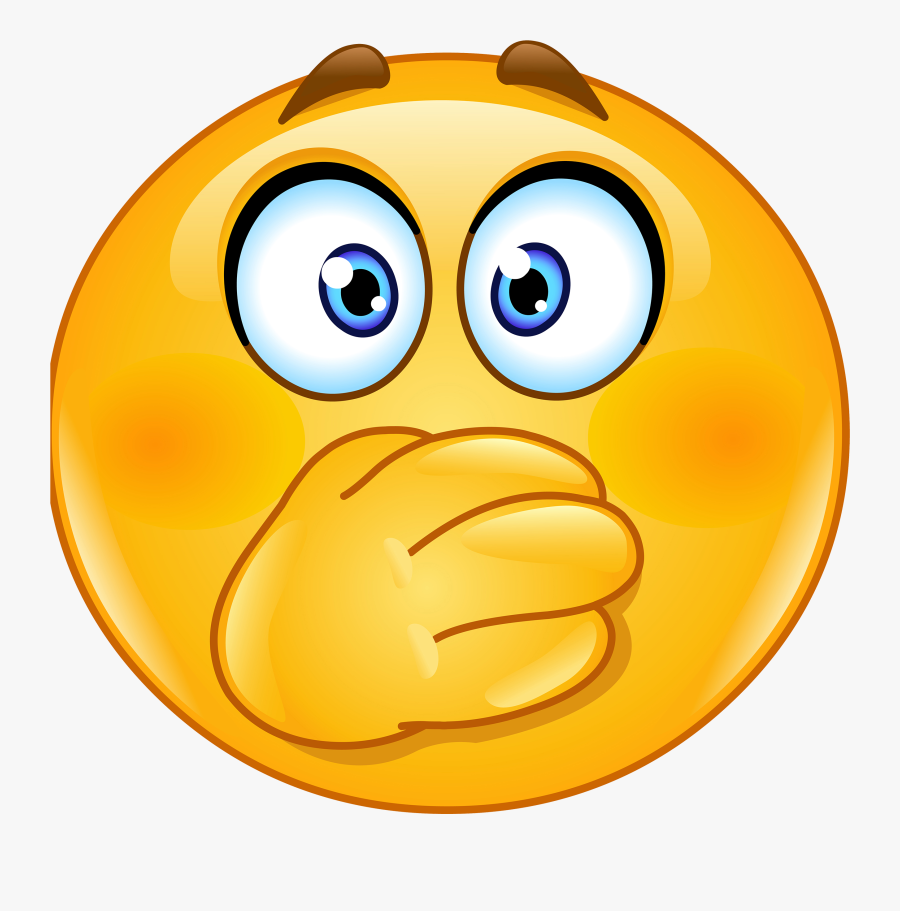 Wordl Emoji Day - Hand Covering Mouth Clipart, Transparent Clipart