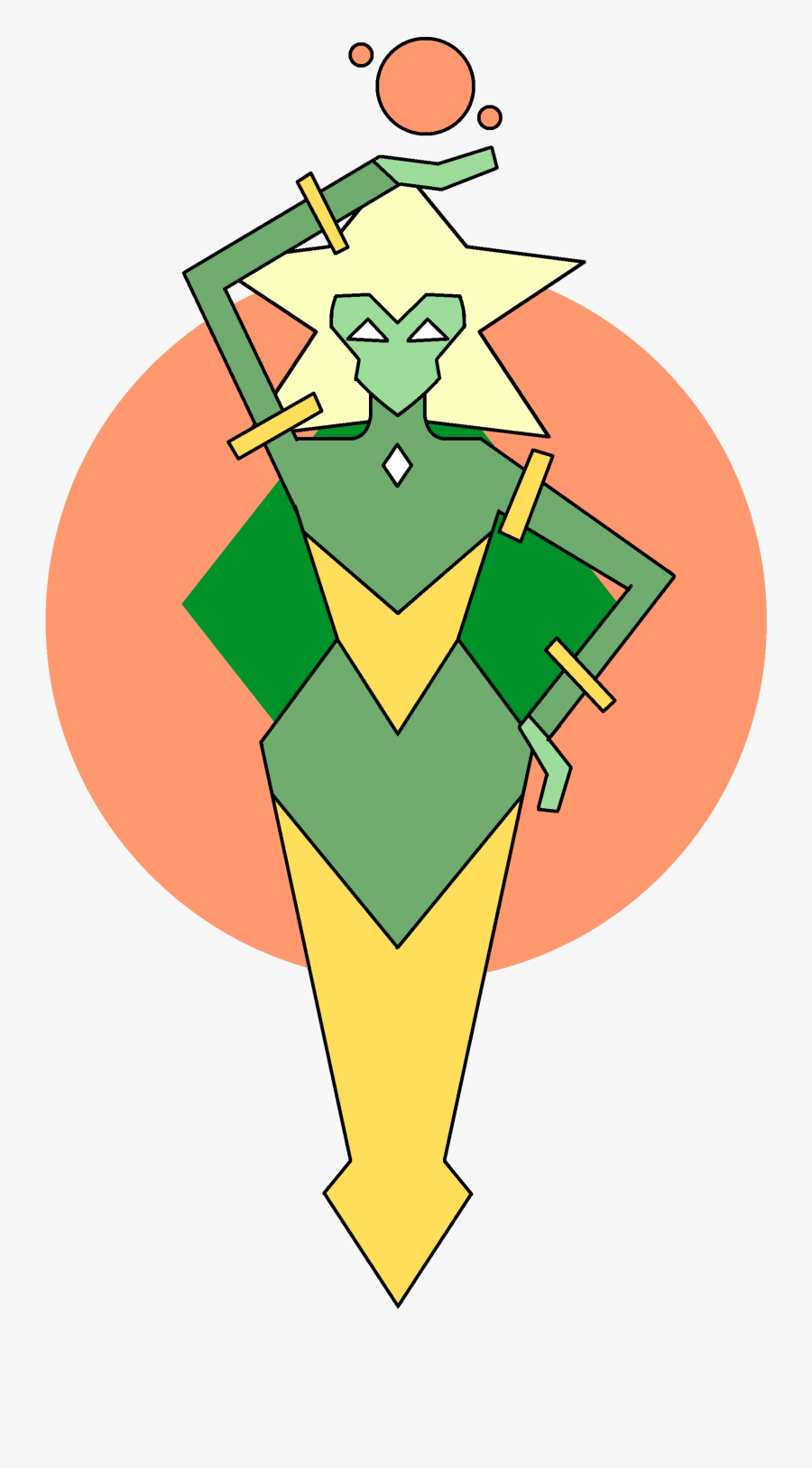 Steven Universe Chameleon Diamond, Transparent Clipart