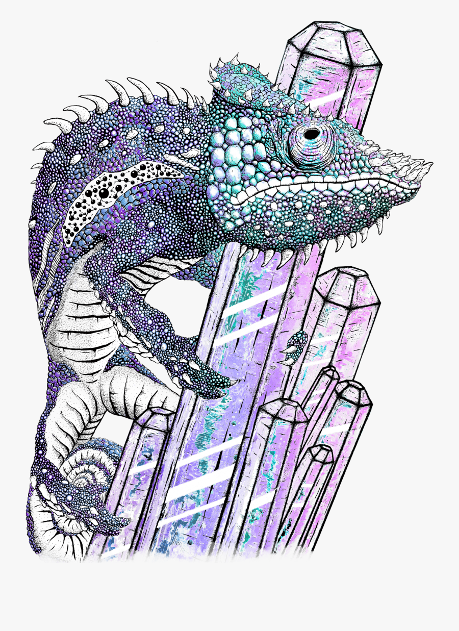 Colorful Chameleon Clipart, Transparent Clipart