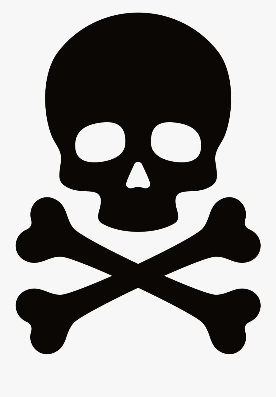 Skull Crossbones, Transparent Clipart