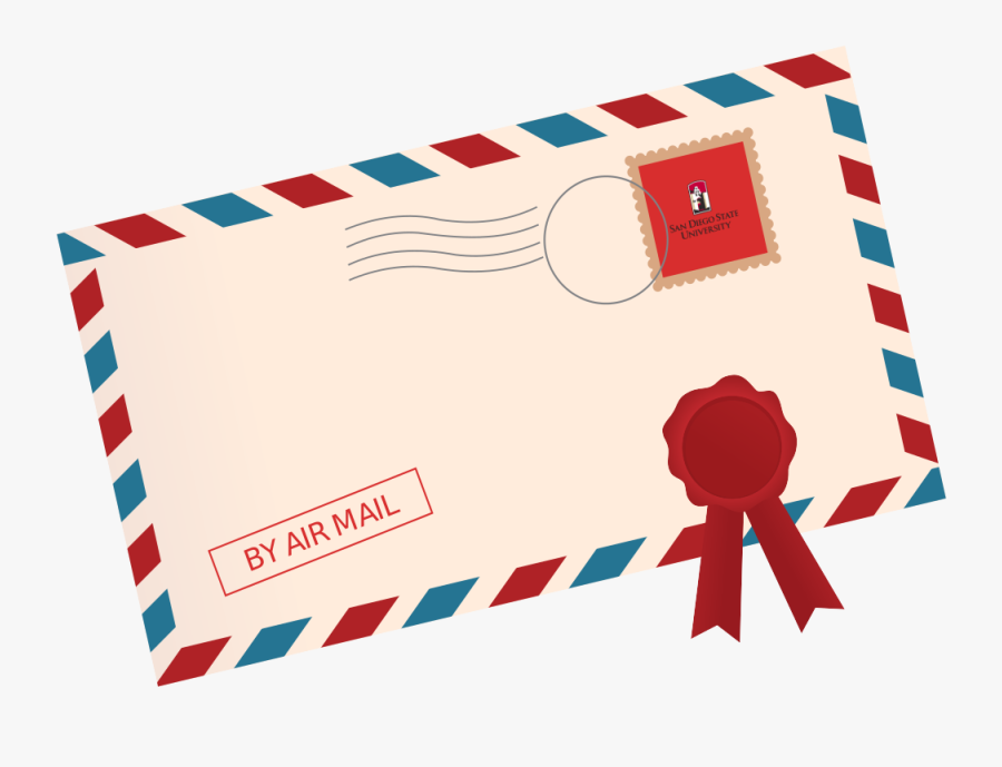 Aztec Game Lab Lets - Air Mail Envelope Clipart, Transparent Clipart