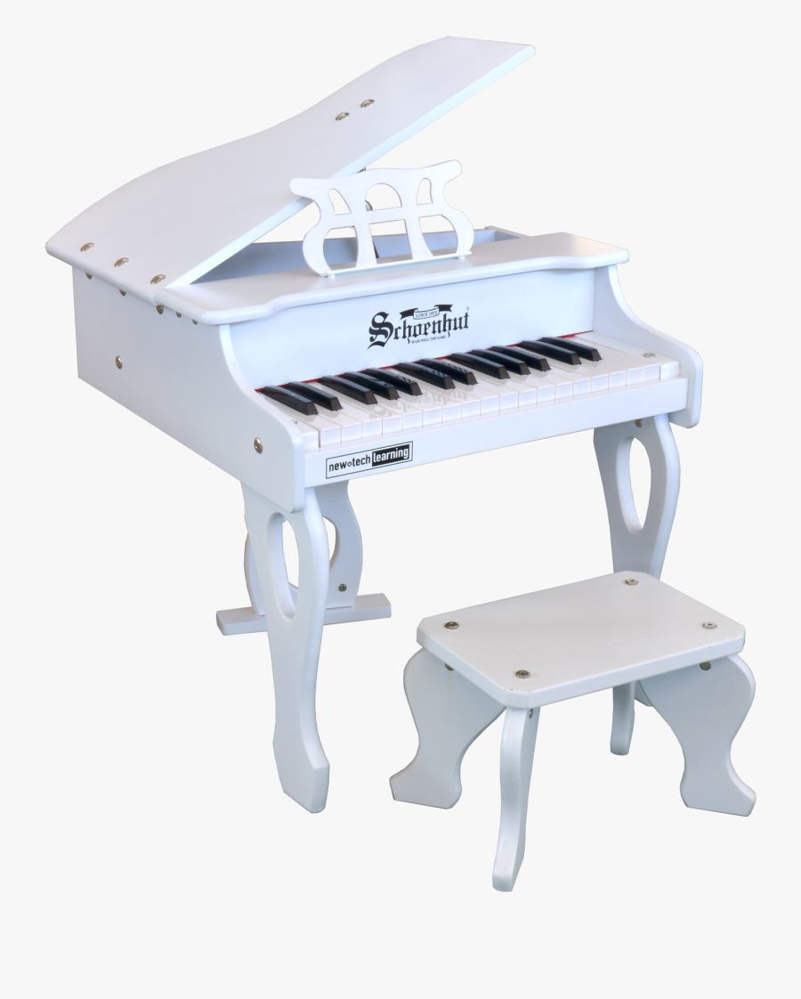 Transparent Piano Keys Png - Schoenhut Baby Piano White, Transparent Clipart