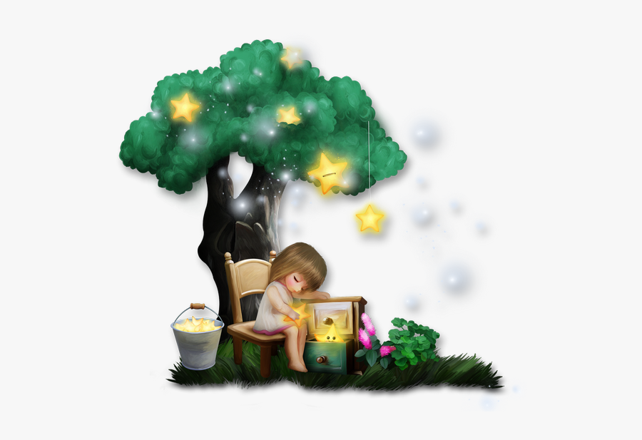 Girls Sleeping Under The Tree, Transparent Clipart