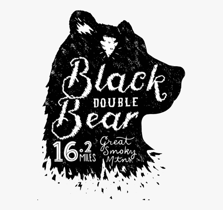 Black Bear Double Logo - Poster, Transparent Clipart