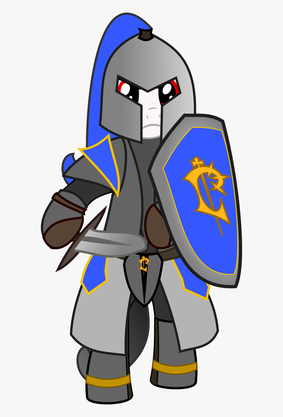 Warcraft Footman Ponified - Footman Warcraft 3 Red, Transparent Clipart