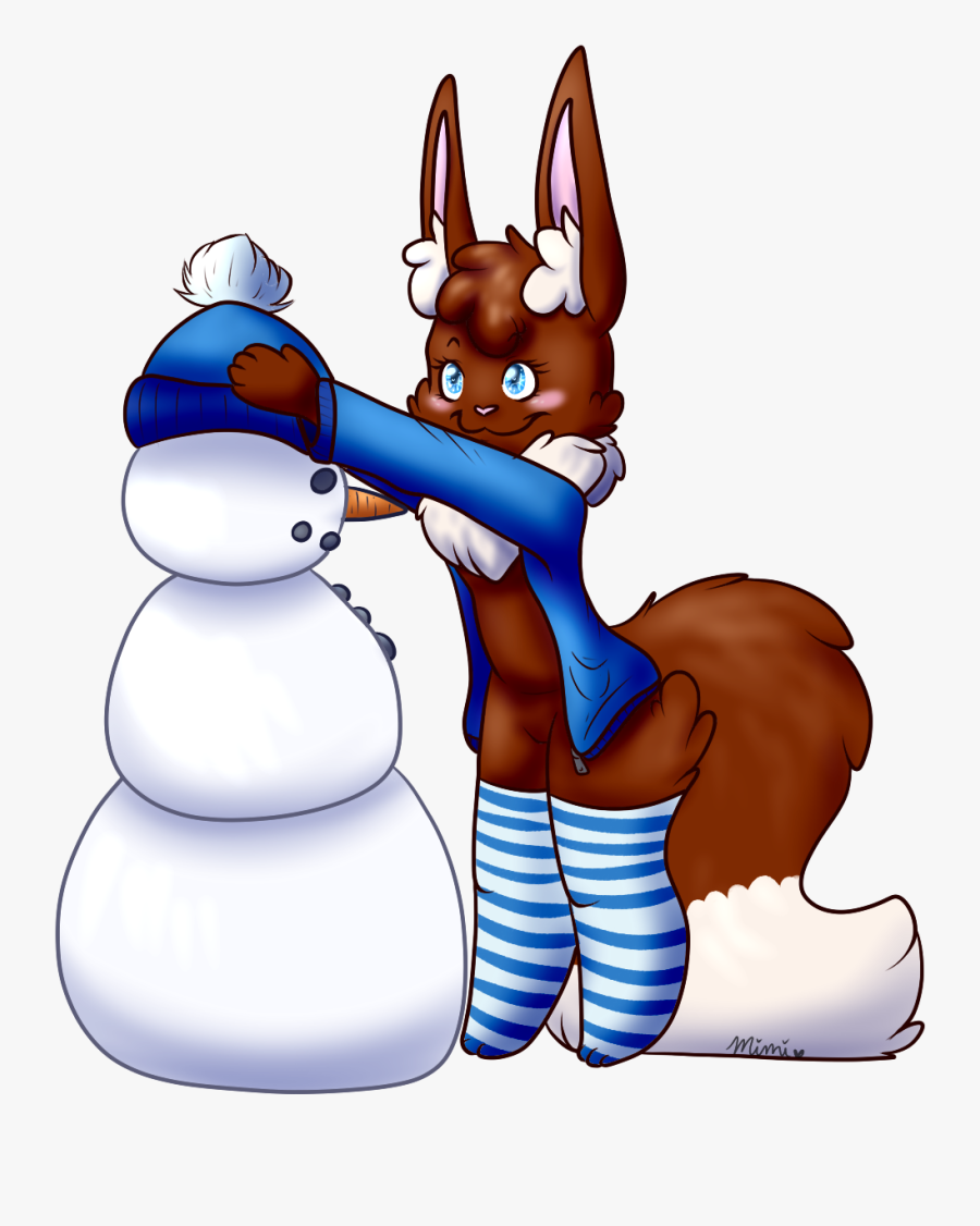 Winter Time Mimi - Cartoon, Transparent Clipart