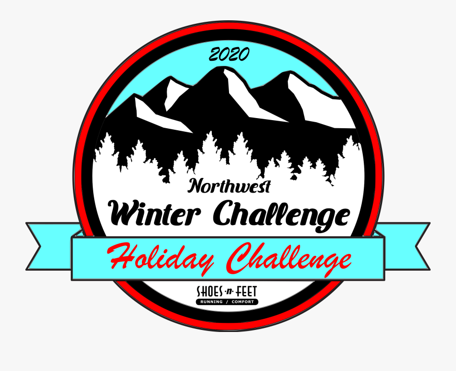 Northwest Winter Challenge Holiday Logo, Transparent Clipart