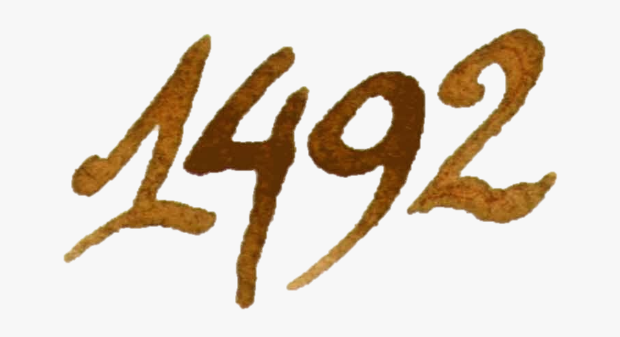 1492 Font, Transparent Clipart
