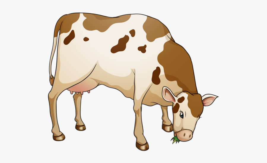 Calf Grazing Clipart, Transparent Clipart