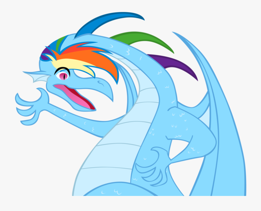 Skyrim Ponies Rainbow Dovahk Dragon Dash By Navitaserussirus-d4rpf8a - Rainbow Dash Dragon My Little Pony, Transparent Clipart