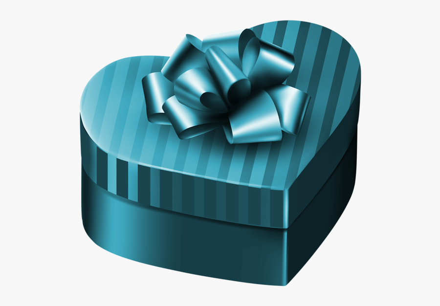 Luxury Gift Box Heart - Heart Shaped Box Decoration, Transparent Clipart