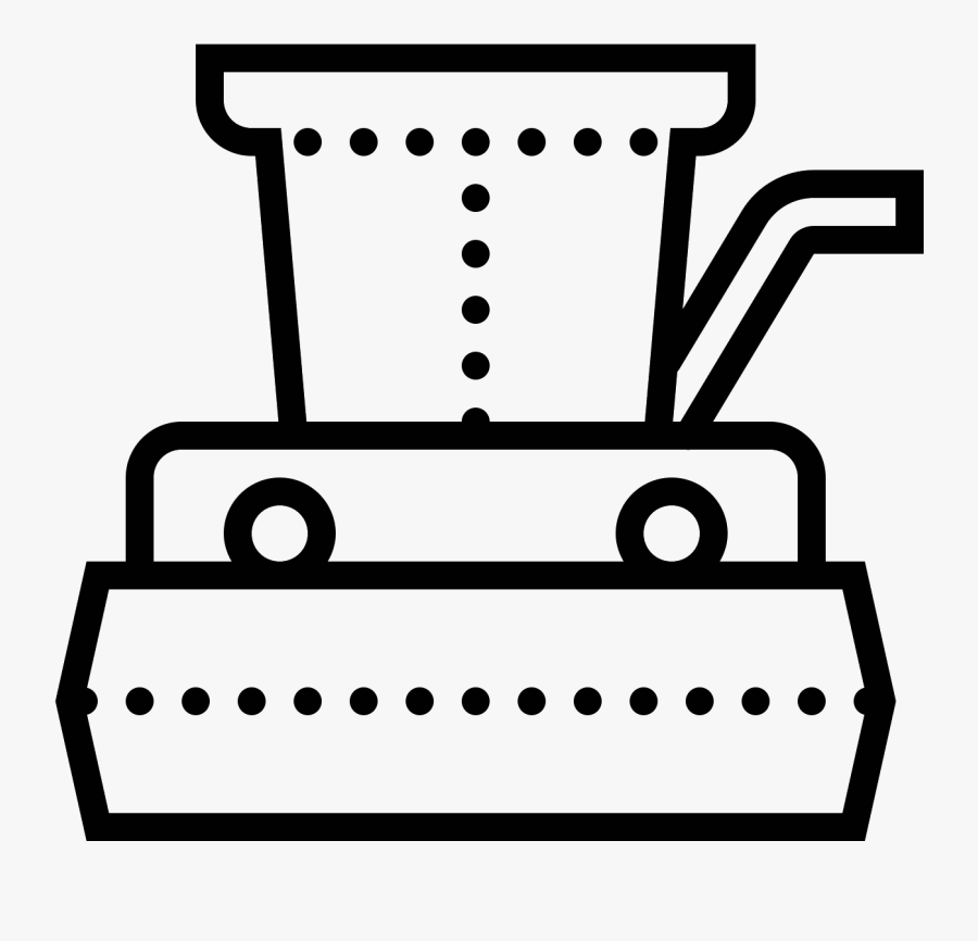 This Looks Like A Drawing Of A Tractor Or A Plow Of - Skyscraper Windows Silhouette, Transparent Clipart