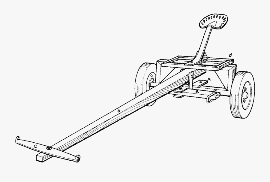 Clip Art Sleds Small Farmer S - Homemade Draft Horse Forecart Plans, Transparent Clipart