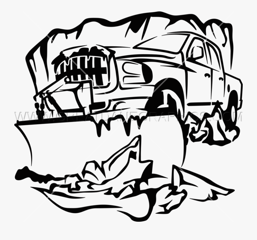 Plow Clipart Transparent - Snow Plows Black And White, Transparent Clipart
