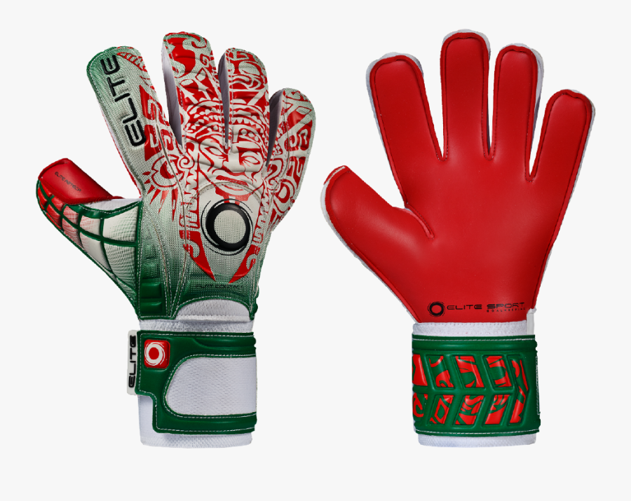 Elite Azteca Goalkeeper Gloves, Transparent Clipart