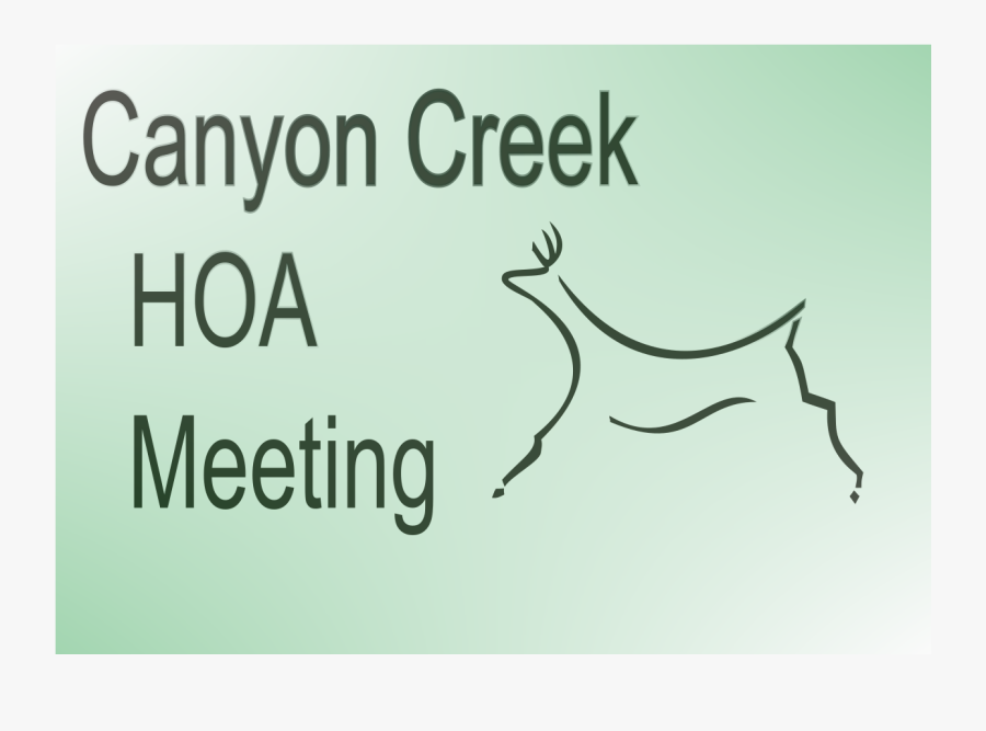 Canyon Creek Hoa Meeting, Transparent Clipart