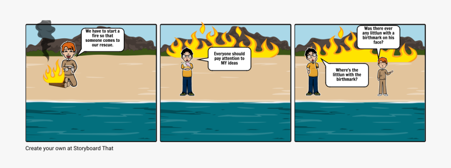 Lord Of The Flies Chapter 2 Storyboard, Transparent Clipart