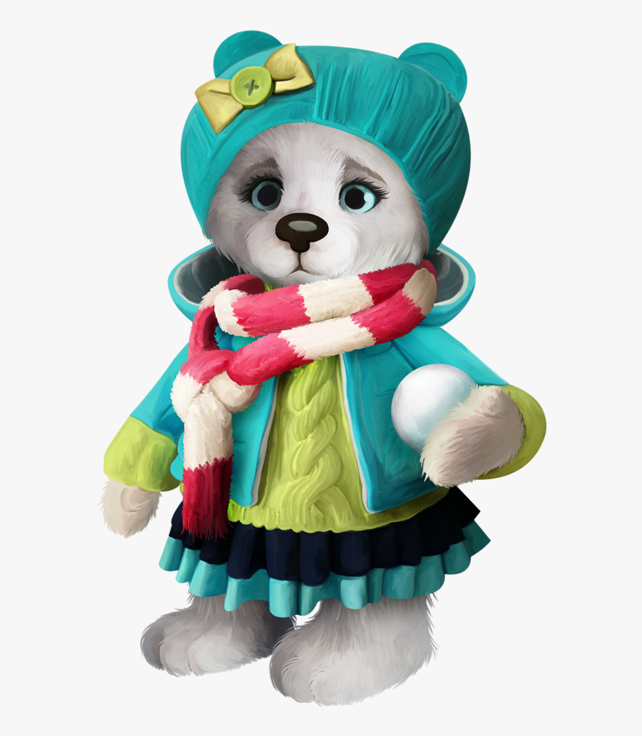 Winter Gameswinter - Tube Ourson Habiller Png, Transparent Clipart