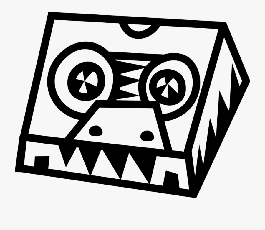 Audio Cassette Tape Recorder, Transparent Clipart