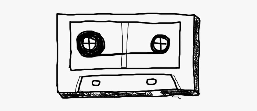 Cassette, Doodle, Scrawl, Paint, Drawing, Band - Cassette Doodle Png, Transparent Clipart