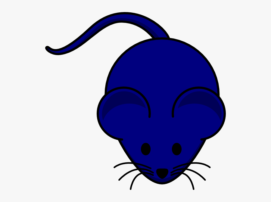Navy Blue Mouse Svg Clip Arts - Mouse Silhouette Clipart, Transparent Clipart