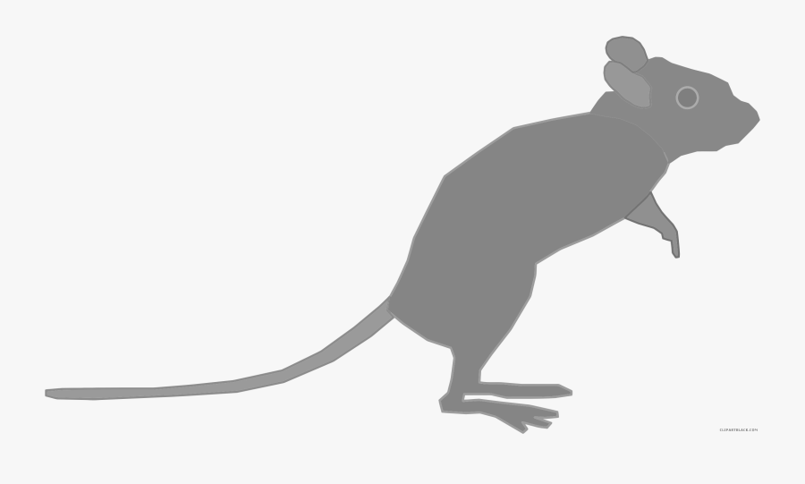 Transparent Bulldog Clipart - Raton Silueta Negra, Transparent Clipart