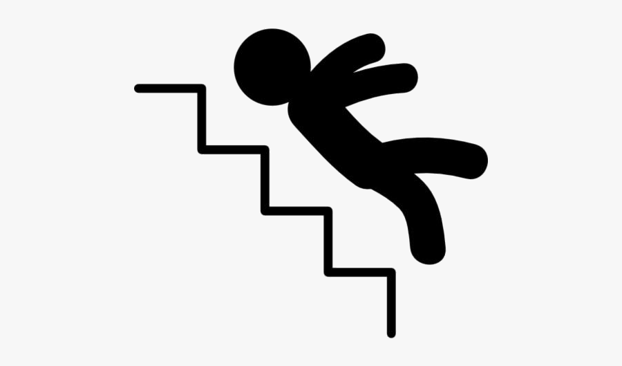 Man Falling Down Stairs Png Free Download - Falling Down The Stairs Cartoon, Transparent Clipart