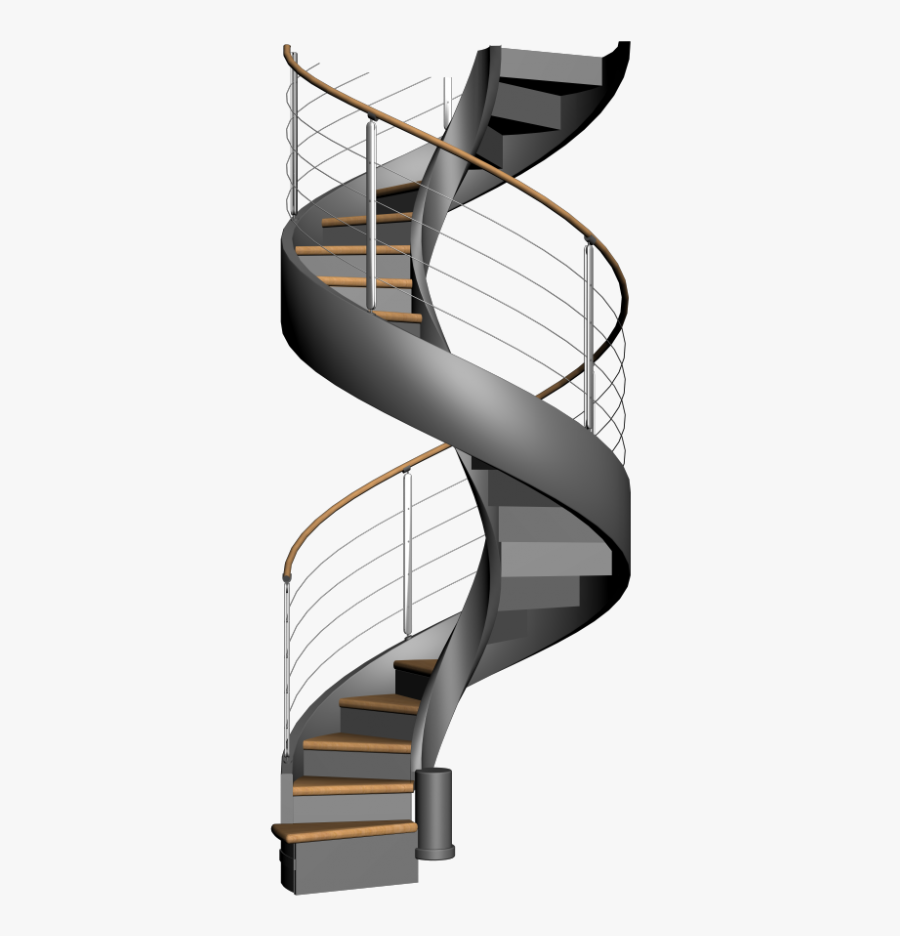 Stairs Transparent 3 D - Spiral Staircase Png, Transparent Clipart