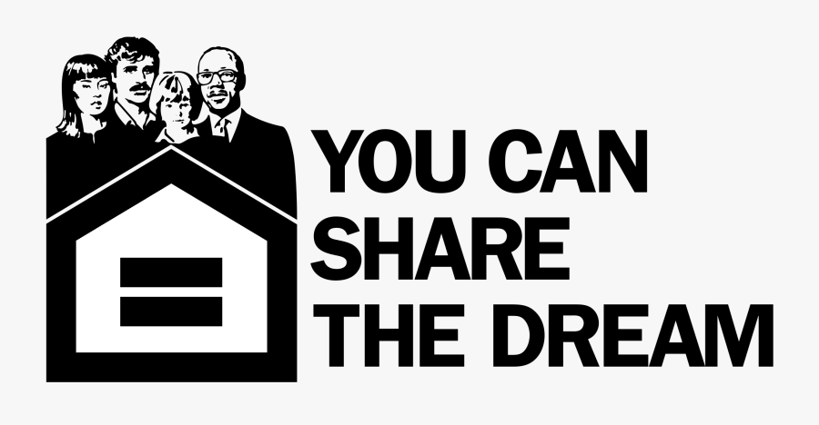 Equal Housing Opportunity Logo Black And White - Equal Housing Lender, Transparent Clipart