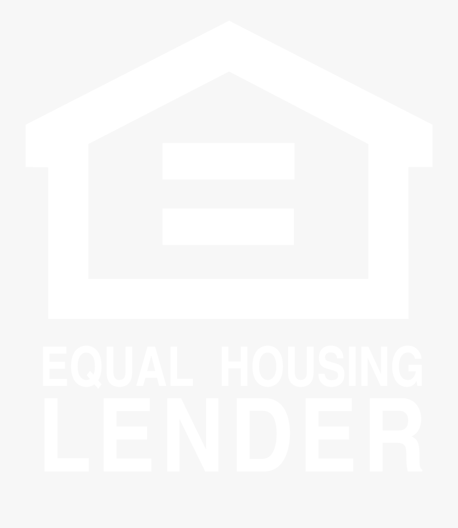 White Equal Housing Lender Logo, Transparent Clipart