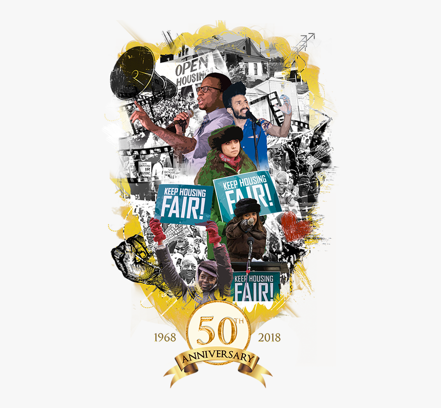 Collage2 - Fair Housing Anniversary, Transparent Clipart