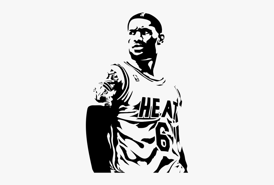 28 Collection Of Lebron James Clipart Black And White - Lebron James Silhouette, Transparent Clipart