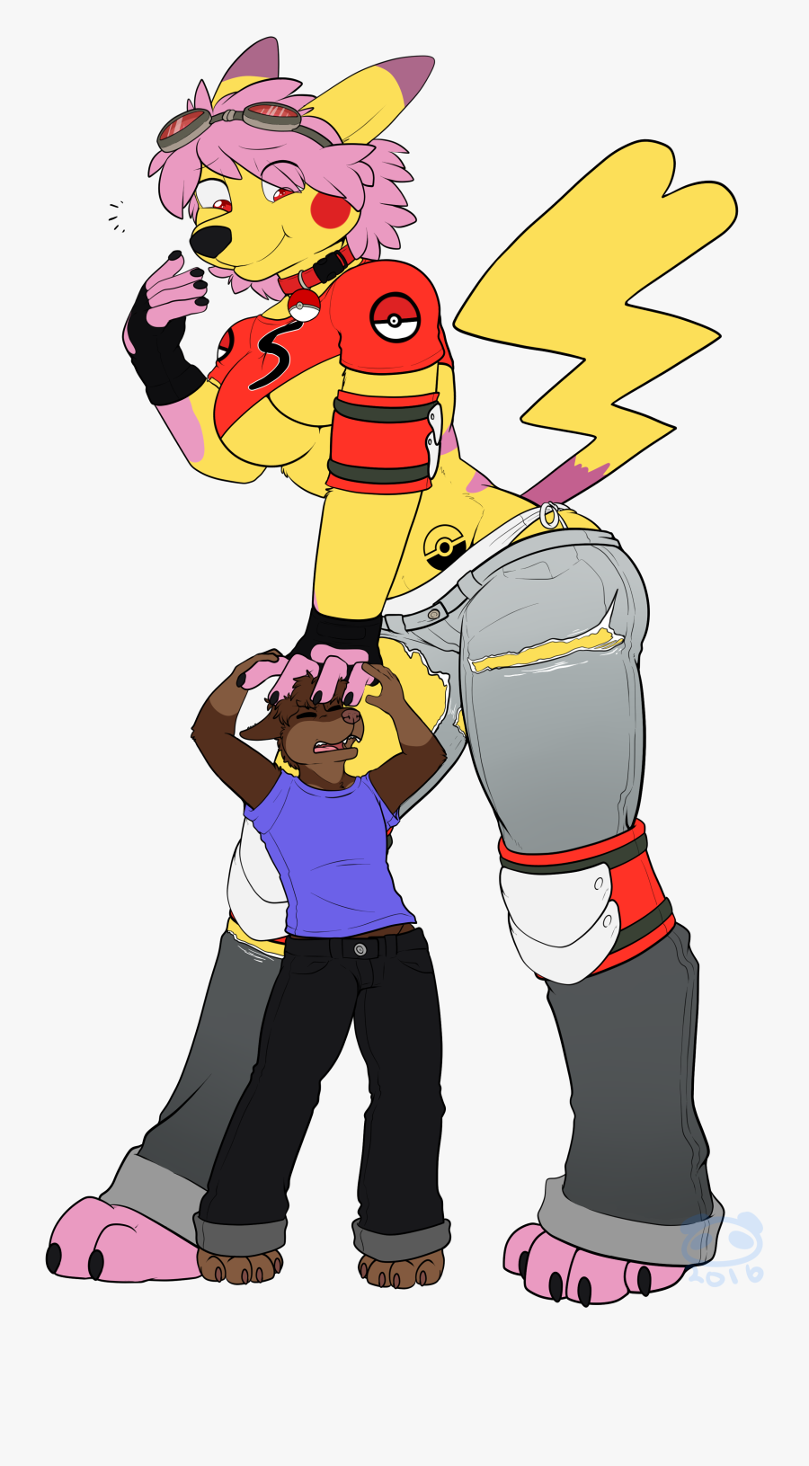 Pink And Her Shrinking Trainer Clipart , Png Download - Cartoon, Transparent Clipart