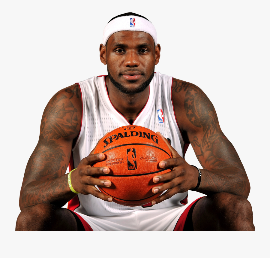 Lebron James Png Image - Lebron James With A Basketball, Transparent Clipart