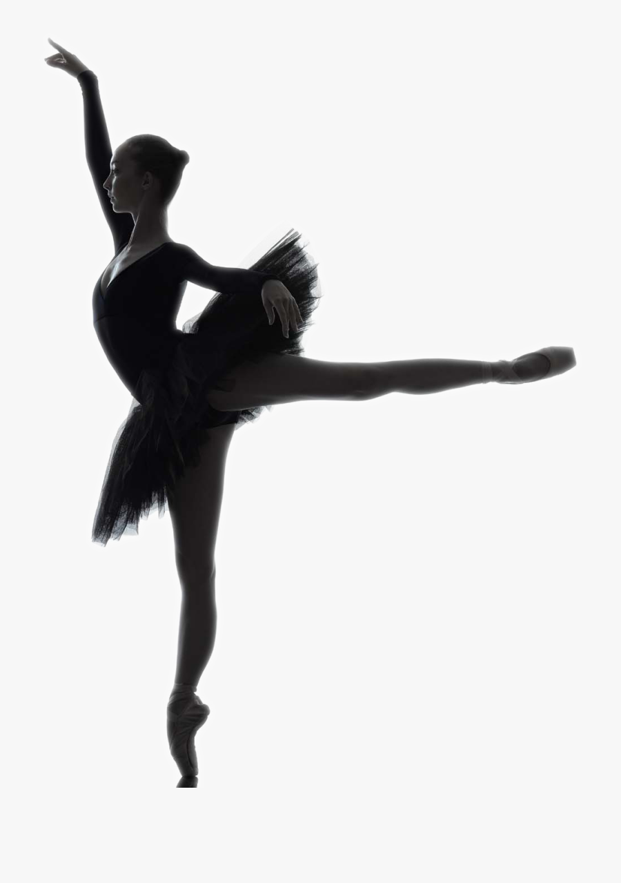 Ballet Dancer Silhouette Stock Photography - Word Ballet, Transparent Clipart
