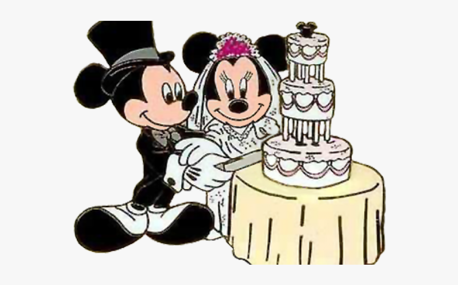 Mickey Mouse Wedding, Transparent Clipart